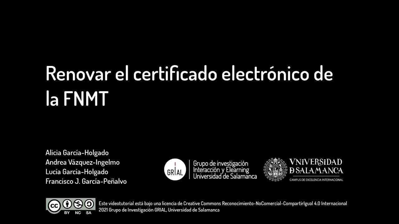 Renovar el certificado electrónico de la FNMT
