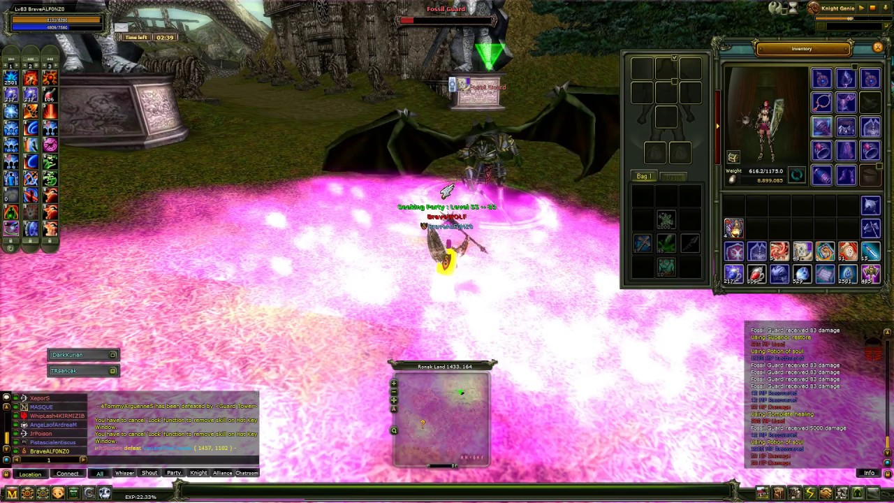 KnightOnLine +7 Dark Knight mace ile Boro Kesme