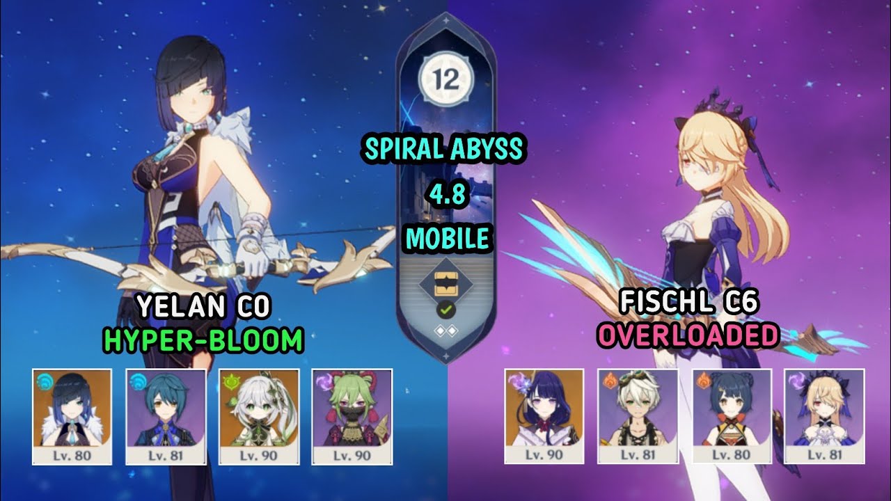SPIRAL ABYSS YELAN C0 X FISCHL C6 | GENSHIN 4.8