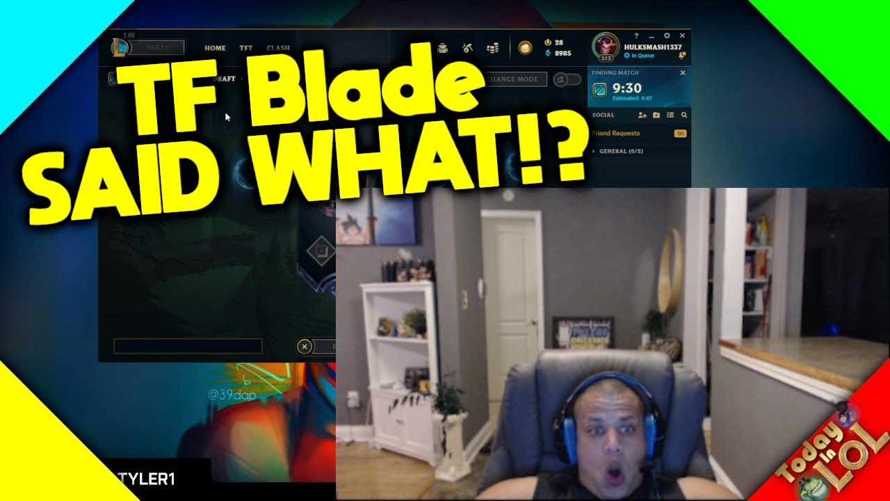 Tyler1 reacts to TOXIC TFBlade