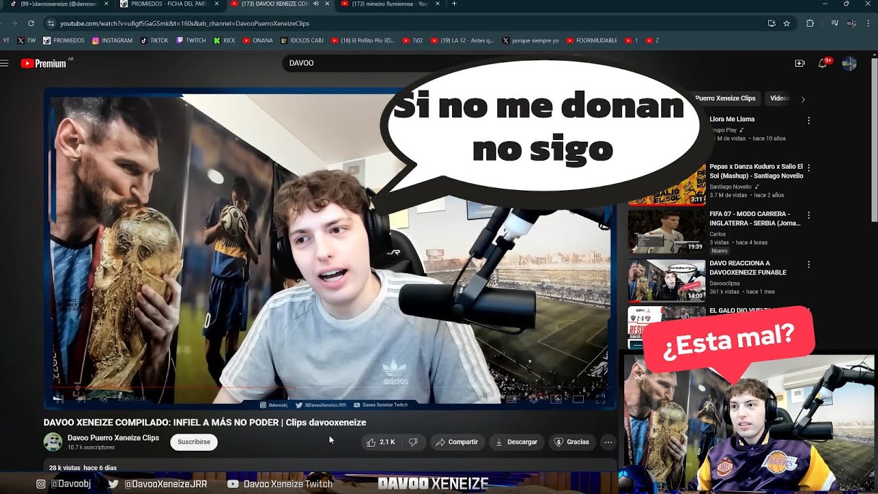 DAVO REACCIONA A DAVOOXENEIZE MERCENARIO