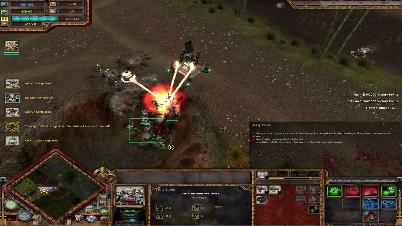 Crucible Mod - Sisters of Battle Vs 2 IG AI showcase.