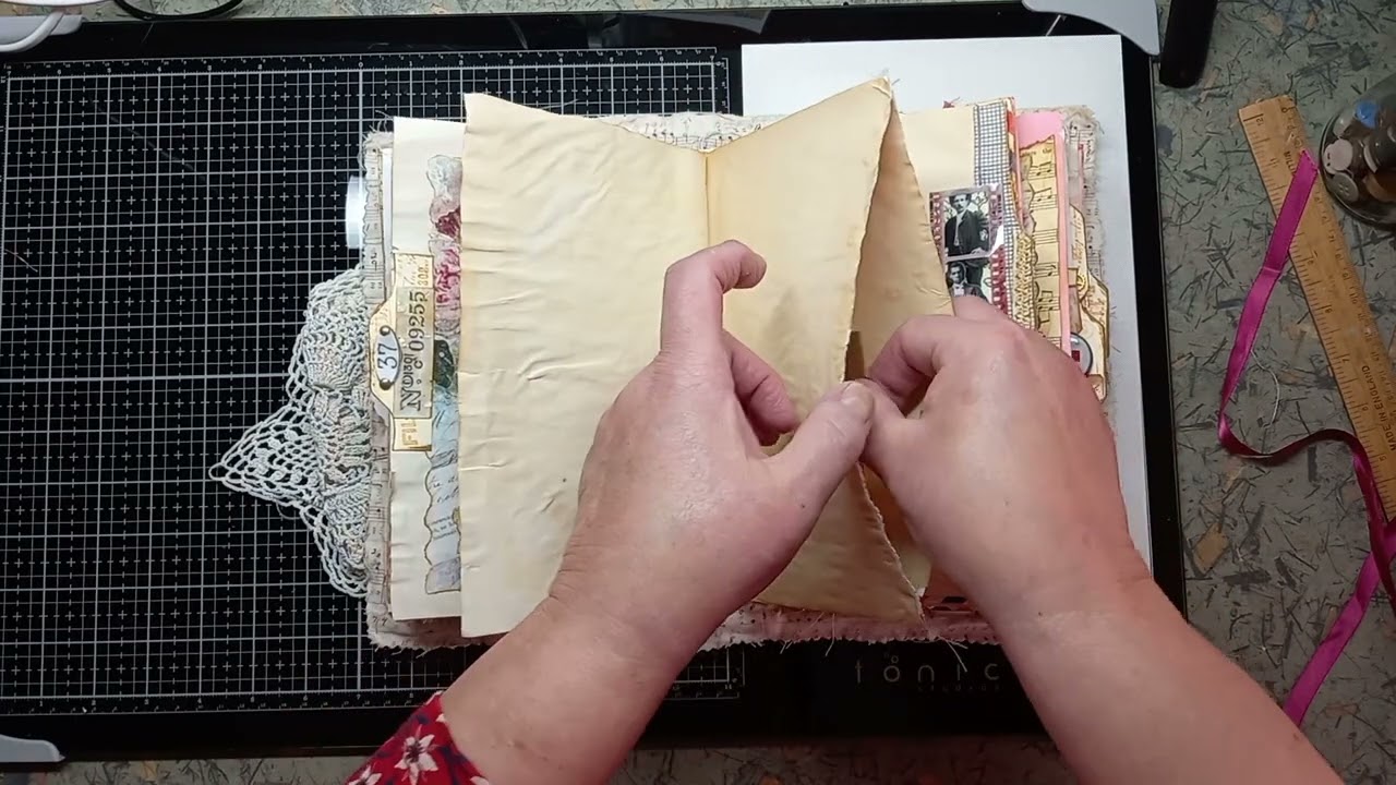 A flip through of my shabby chic journal. SOLD