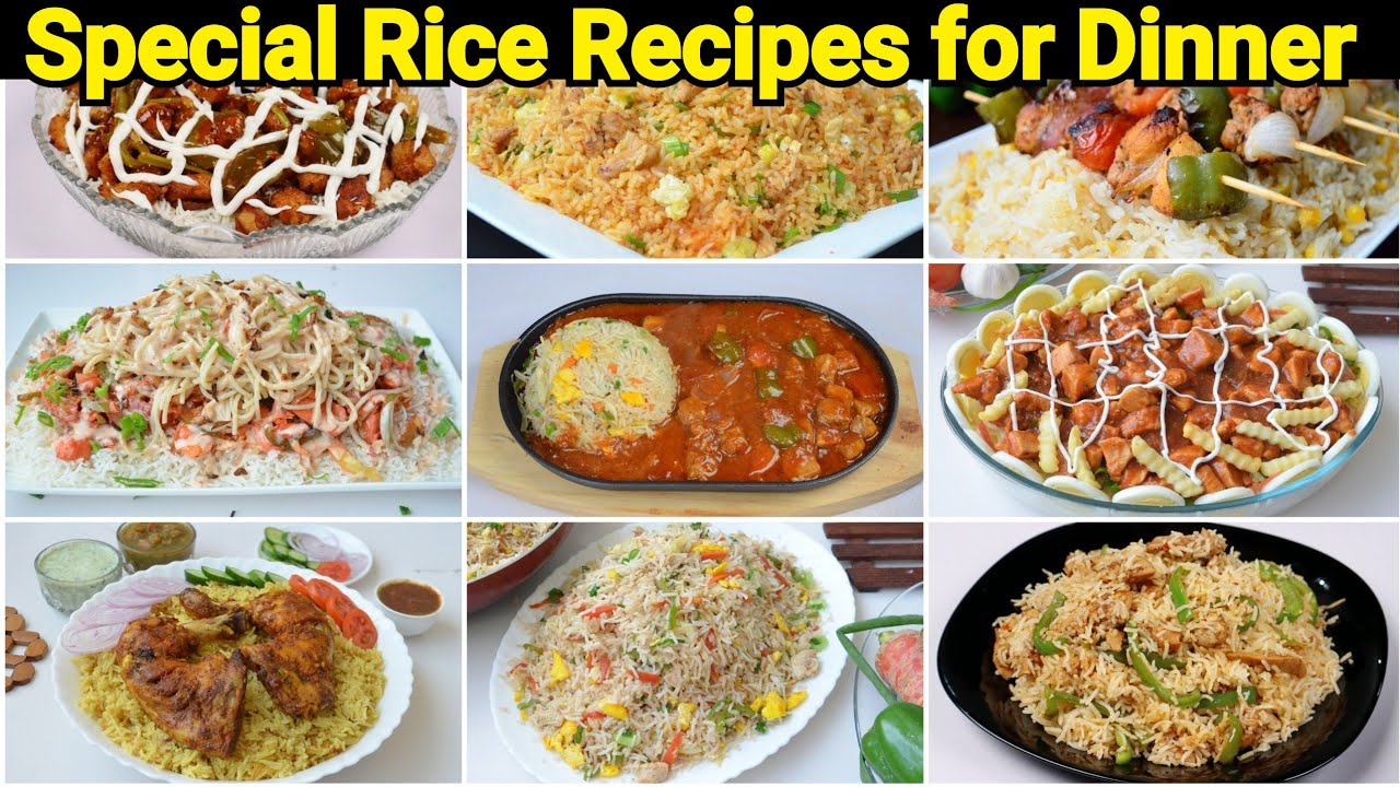9 Special Rice Recipes by (YES I CAN COOK)