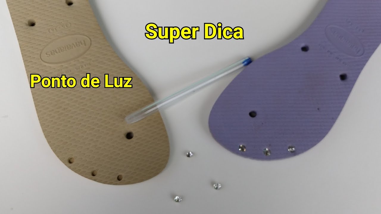 COMO APLICAR PONTO DE LUZ NO CHINELO SEM O ALICATE FURADOR - Adalto Lopes