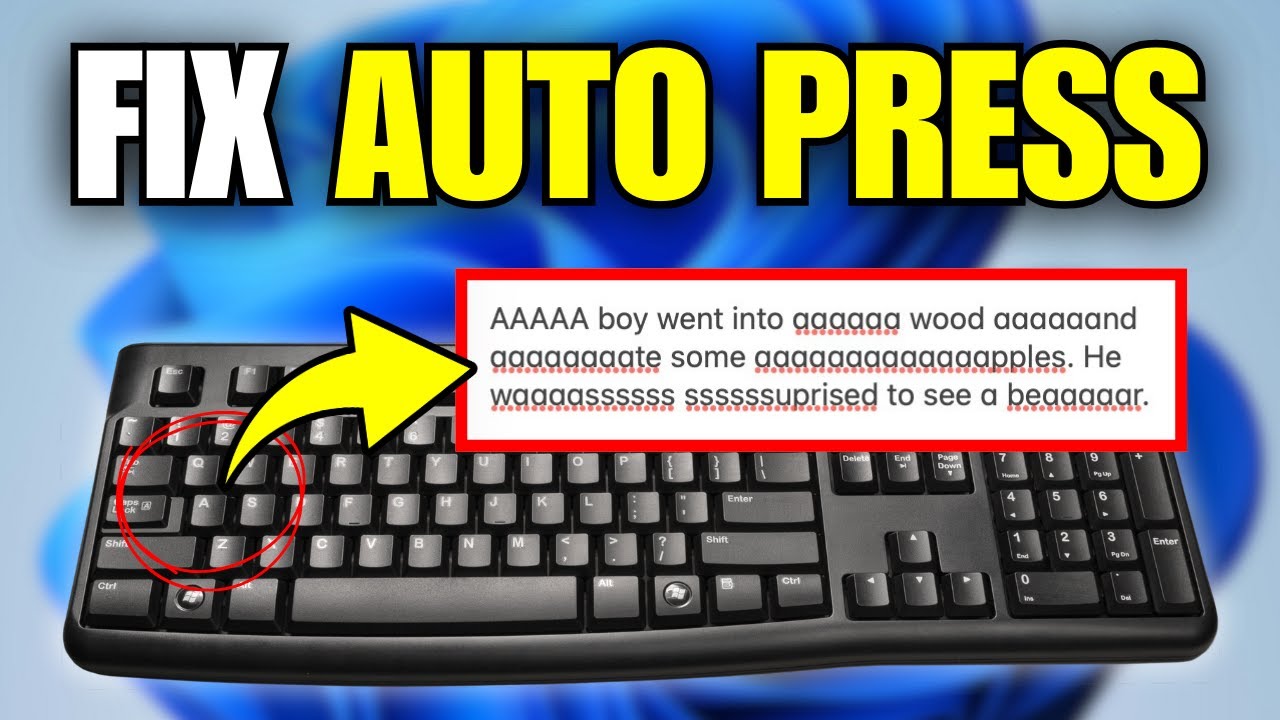 How To Fix Laptop Keyboard Auto Pressing Problem