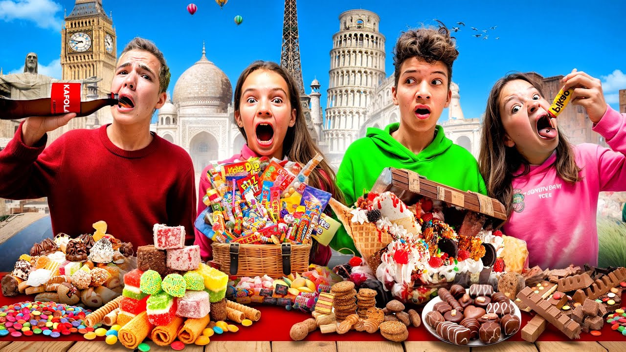 VIRAL FOOD CHALLENGE! Last to Stop EATING wins!