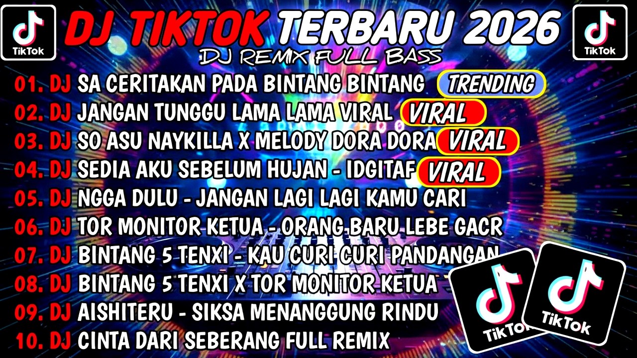 DJ TIKTOK TERBARU 2026🎵DJ SA CERITAKAN PADA BINTANG BINTANG-JAUH KO PERGI🎵DJ JANGAN TUNGGU LAMA LAMA