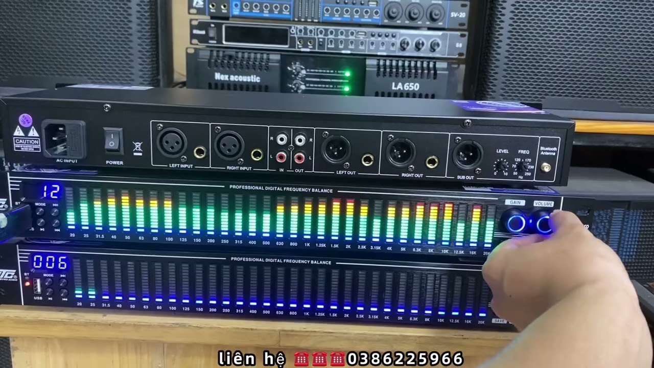 Khuyến mại mẫu lọc xì cao cấp ETC La315pro chỉnh âm thanh bass treble dàn karaoke gia đình cực hay
