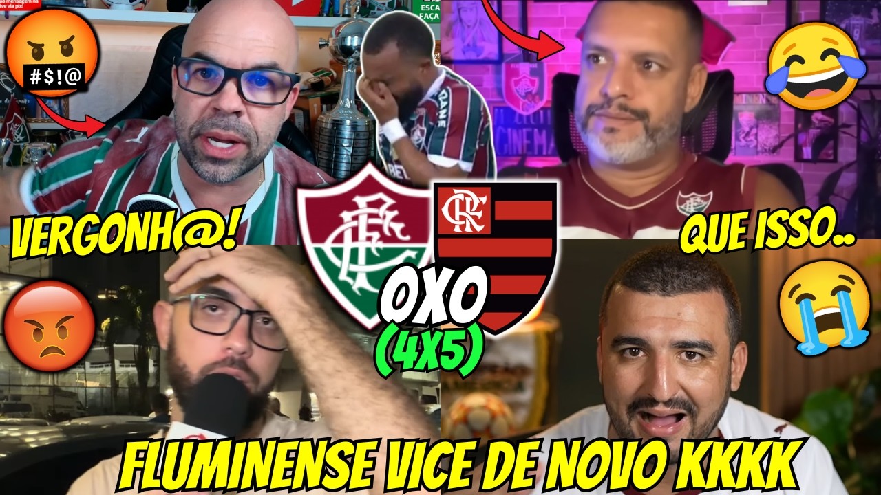 🤬REAÇÕES DOS TRICOLORES REVOLTADOS COM O VICE | REACT FLUMINENSE (4)0X0(5) FLAMENGO VAMOS RIR KK