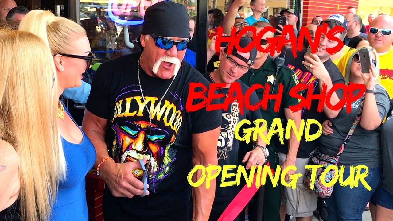 Hogans Beach Shop Grand Opening Tour With Hulk Hogan!!