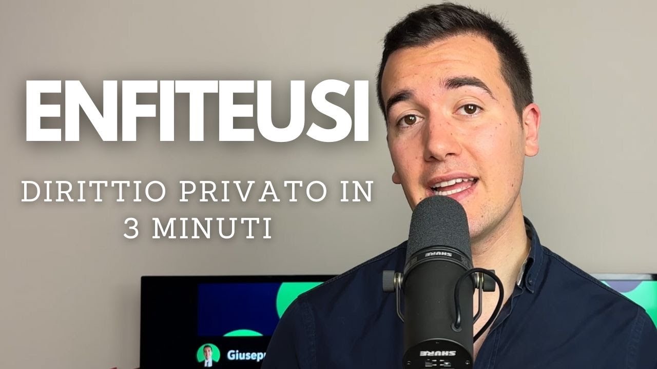 ENFITEUSI  🌾 DIRITTO PRIVATO IN 3 MINUTI 👨🏻‍⚖️⏳