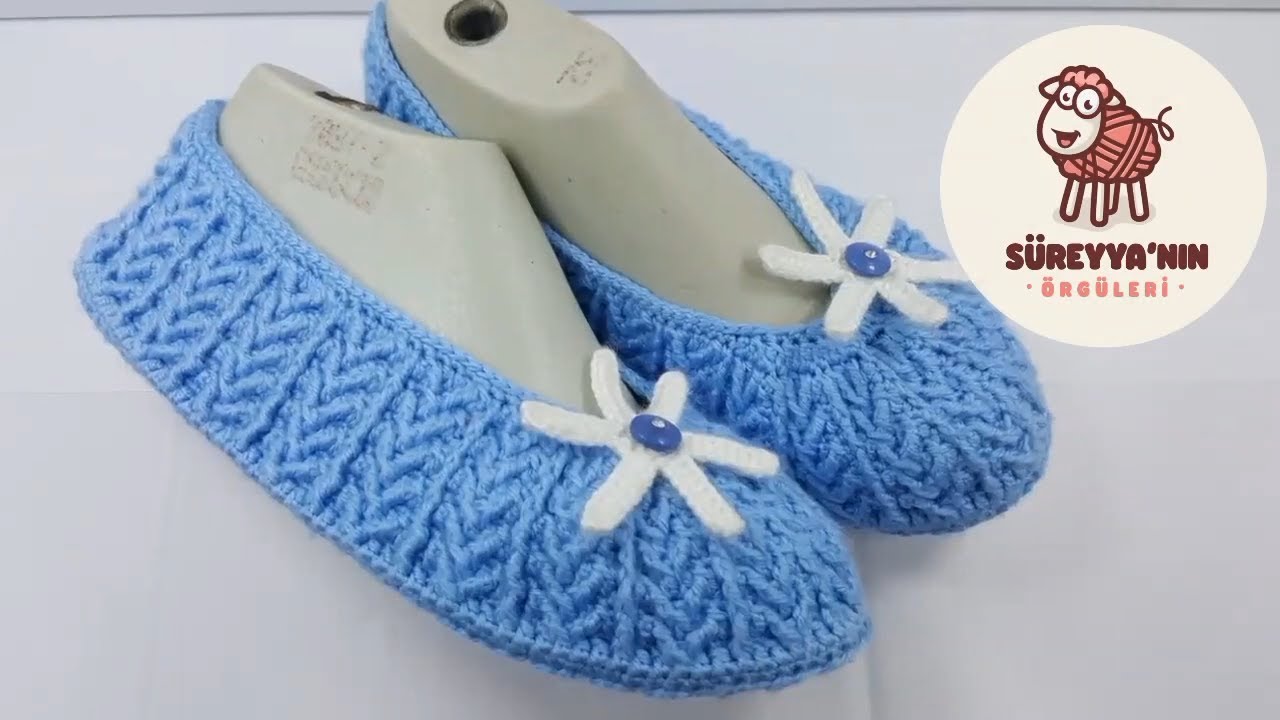 Çok Tatlı Maviş Babet Patik Yapımı / Tığ İşi Babet Patik Yapımı