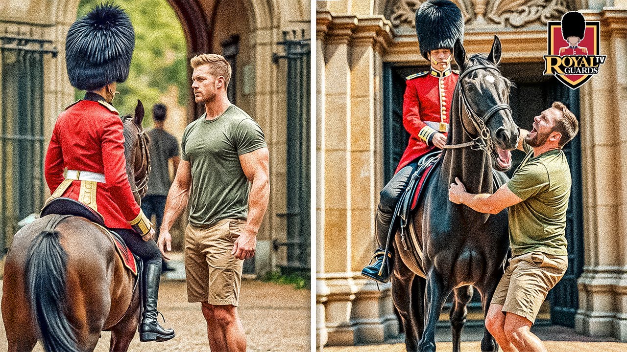 When A DUMB FOOL Messes With A Royal Guard's Horse – What Happens Next Is SHOCKING!