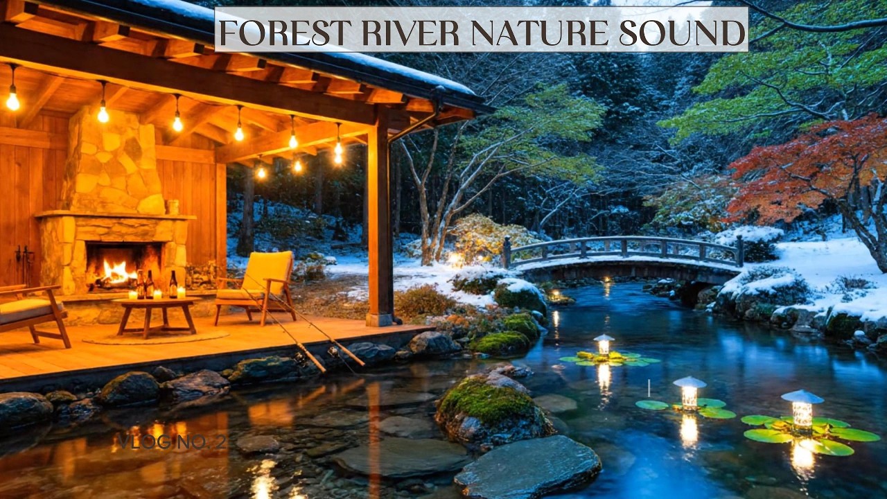 ZEN FOREST RIVER SOUNDS | CALMING NATURE AMBIENCE | Melatonin Release, Remove Negative Vibes ASMR!