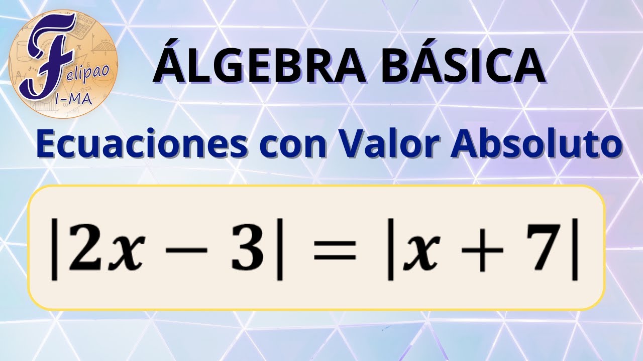 Descubre como resolver ECUACIONES de primer grado CON VALOR ABSOLUTO