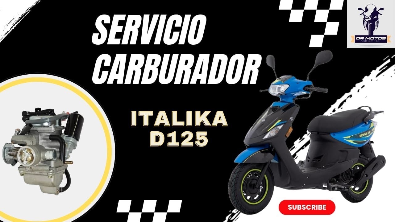 Servicio a carburador de motoneta Italika d125