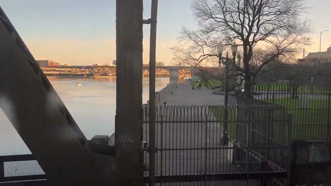View from the Amtrak Coast Starlight - Portland, OR