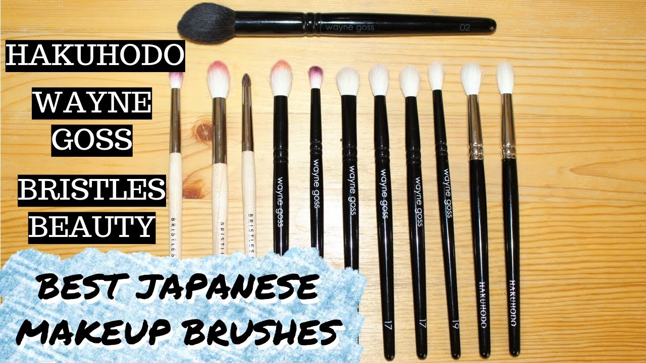 BEST JAPANESE MAKEUP BRUSHES | HAKUHODO, WAYNE GOSS, BRISTLES BEAUTY
