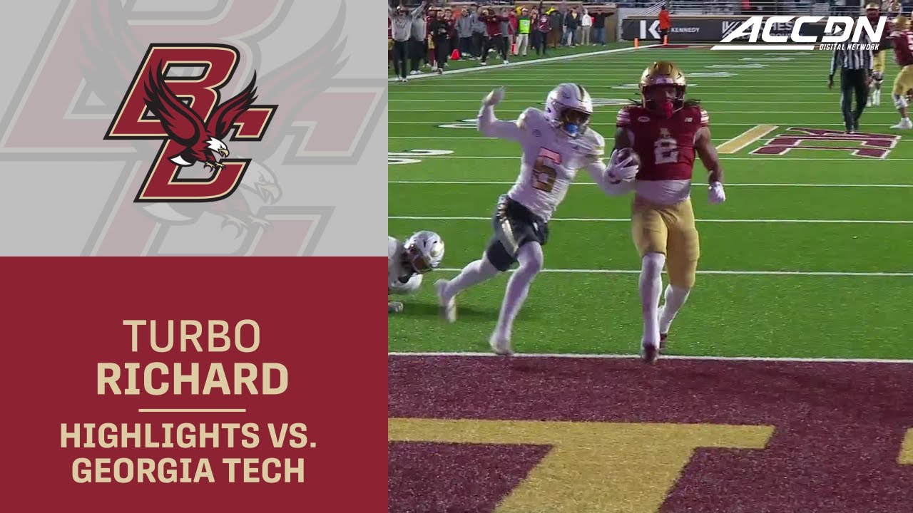 BC RB Turbo Richard Highlights vs. Georgia Tech