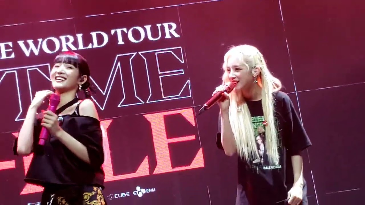 (G)I-DLE ((여자)아이들) Soundcheck Fancam @ 2022 World Tour [Just Me ()I-DLE] in SF | 220724 | 4K60FPS