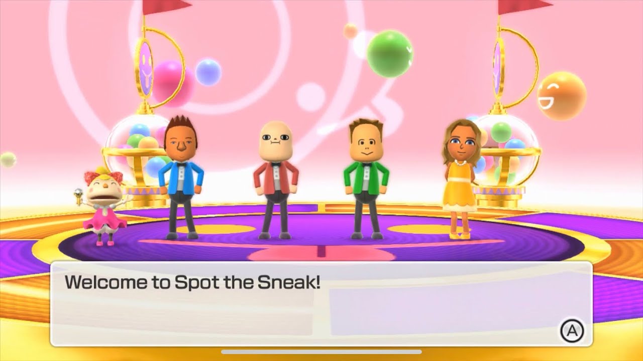 Wii Party U - Spot The Sneak VS Master!