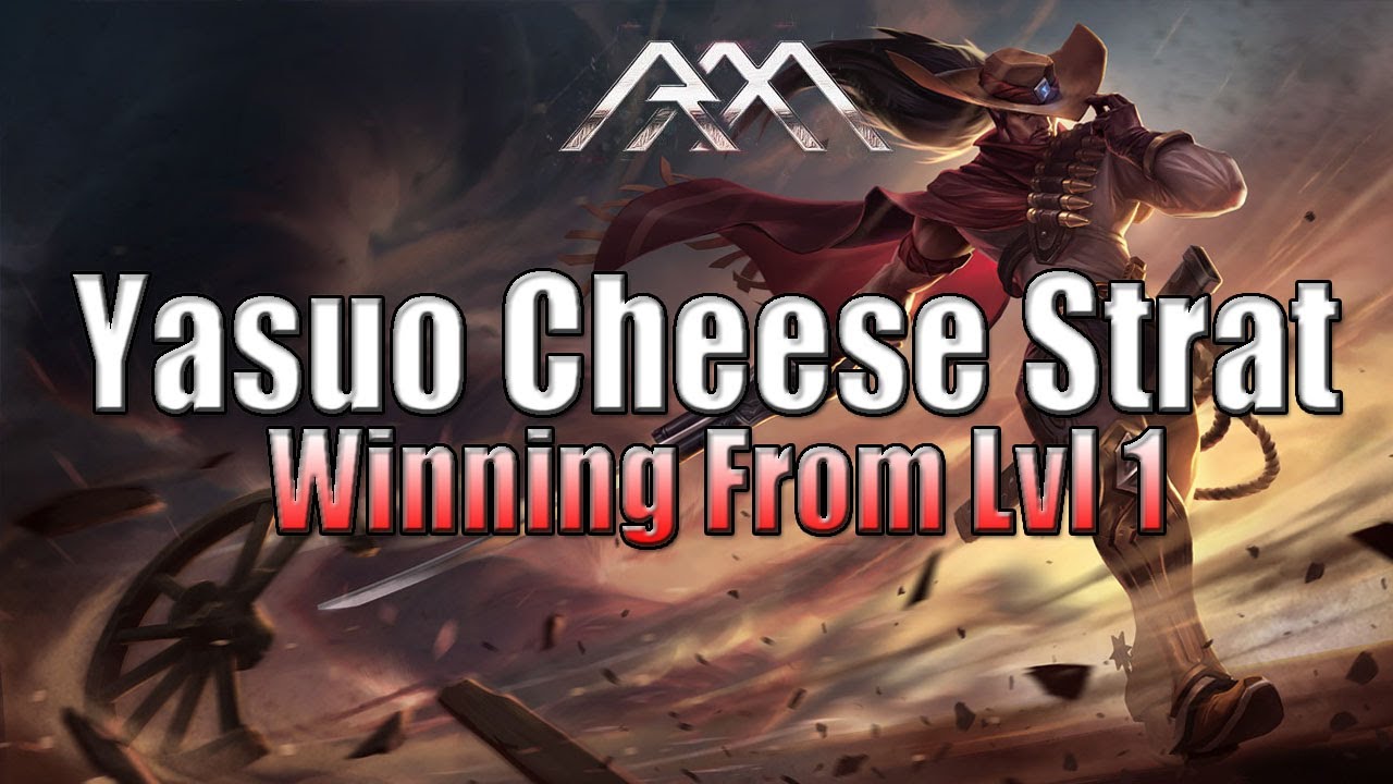 Yasuo Cheese Strategy - Win At lvl 1 - League of Legends