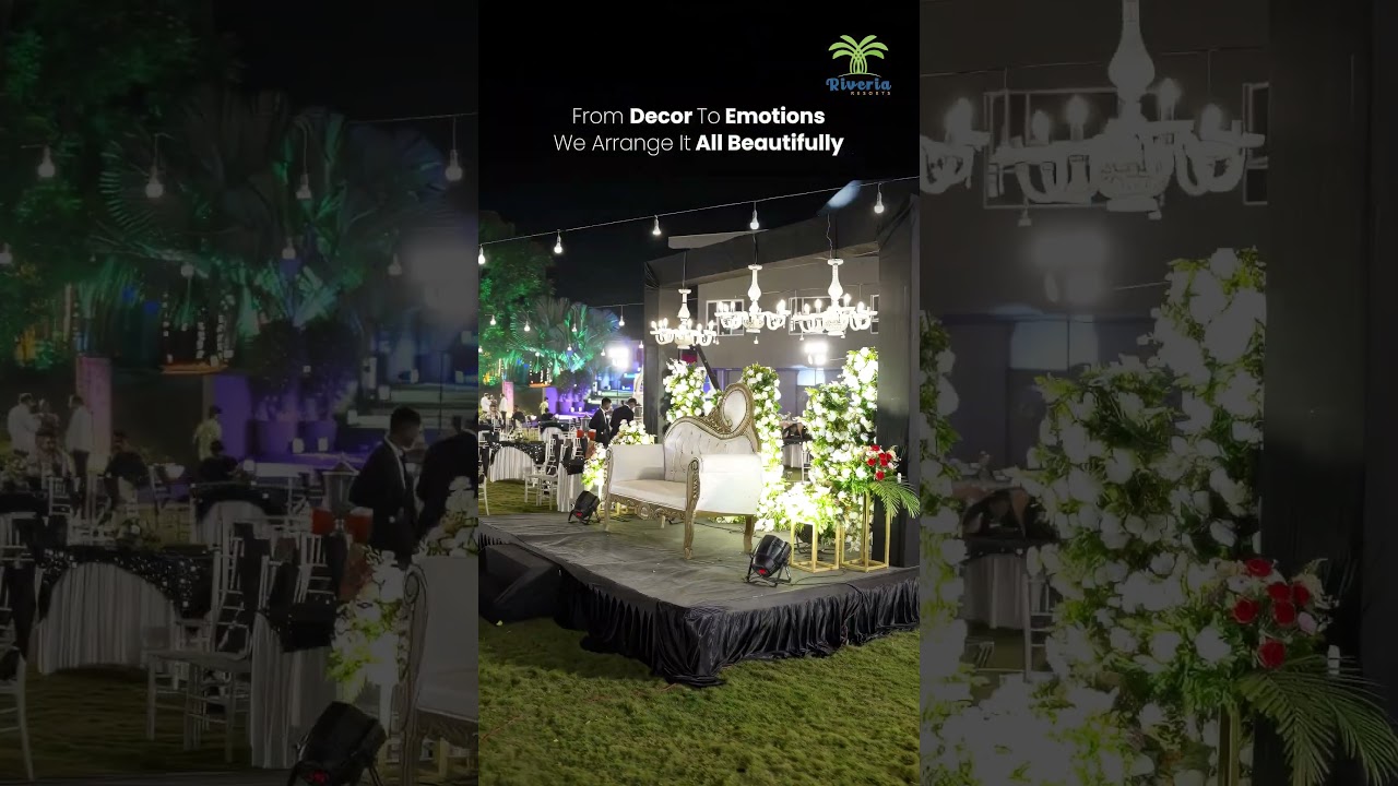 Magical Wedding Decorations at Riveria Resort | Sangeet, Reception & Event Styling