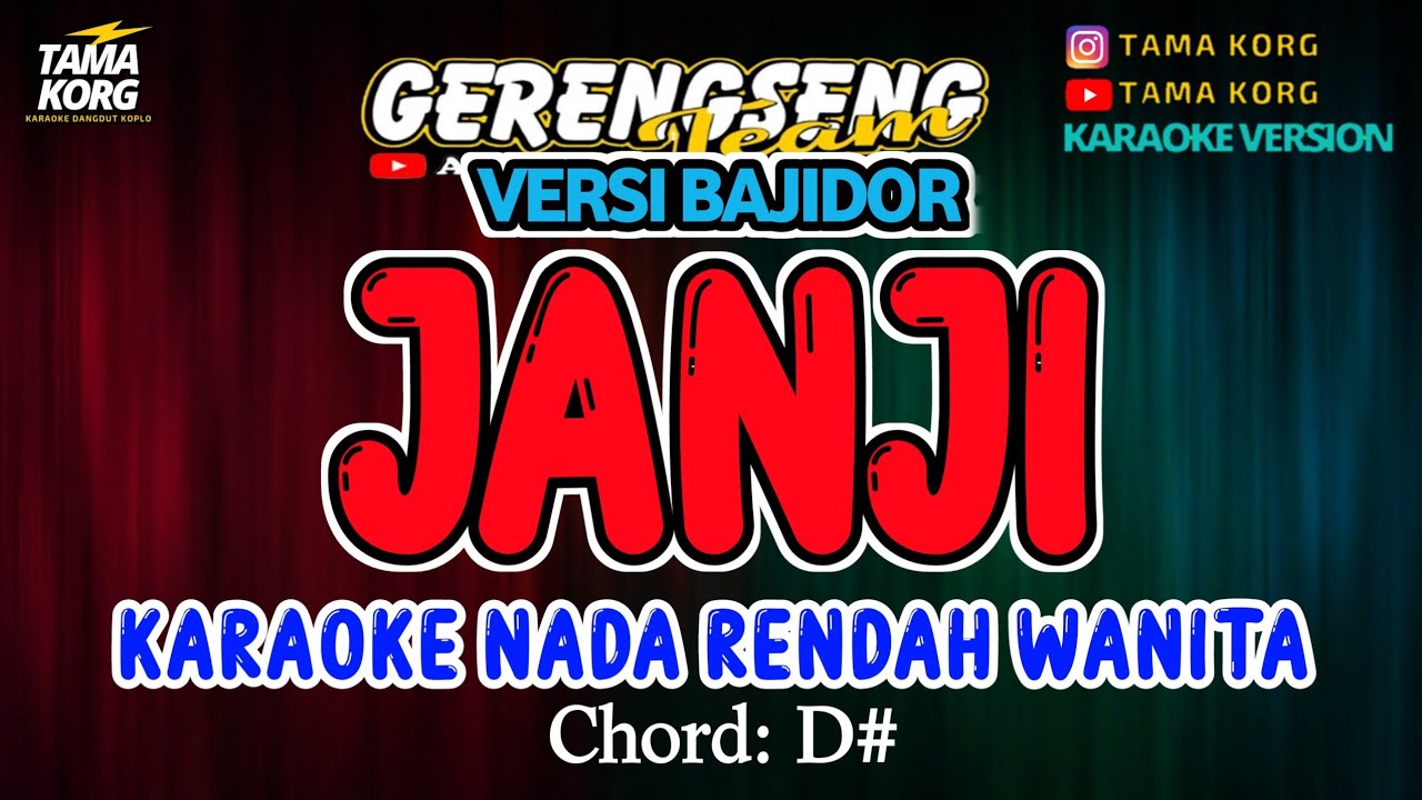 JANJI KARAOKE - BAJIDOR
