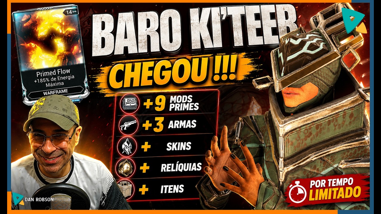 #warframe - Baro Ki'teer + 9 Primed Mods + 3 Weapons + Items + Skins and Weapon Relic !!!