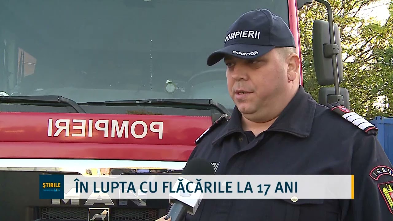În lupta cu flăcările la 17 ani