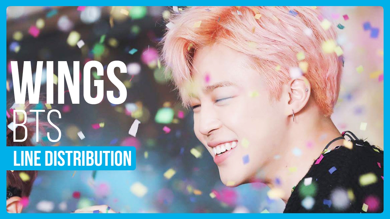BTS - Wings Line Distribution (Color Coded)