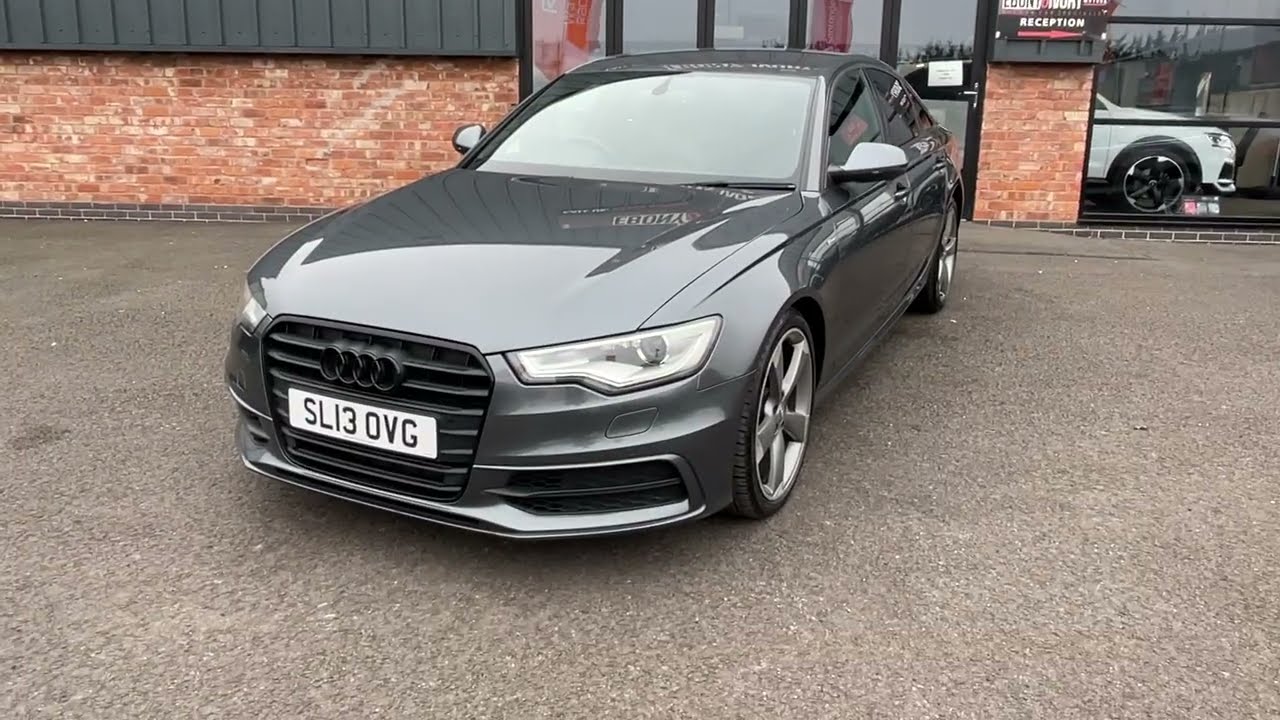 AUDI A6 2.0TDI S-LINE BLACK EDITION AUTO 2013 13PLATE DAYTONA GREY
