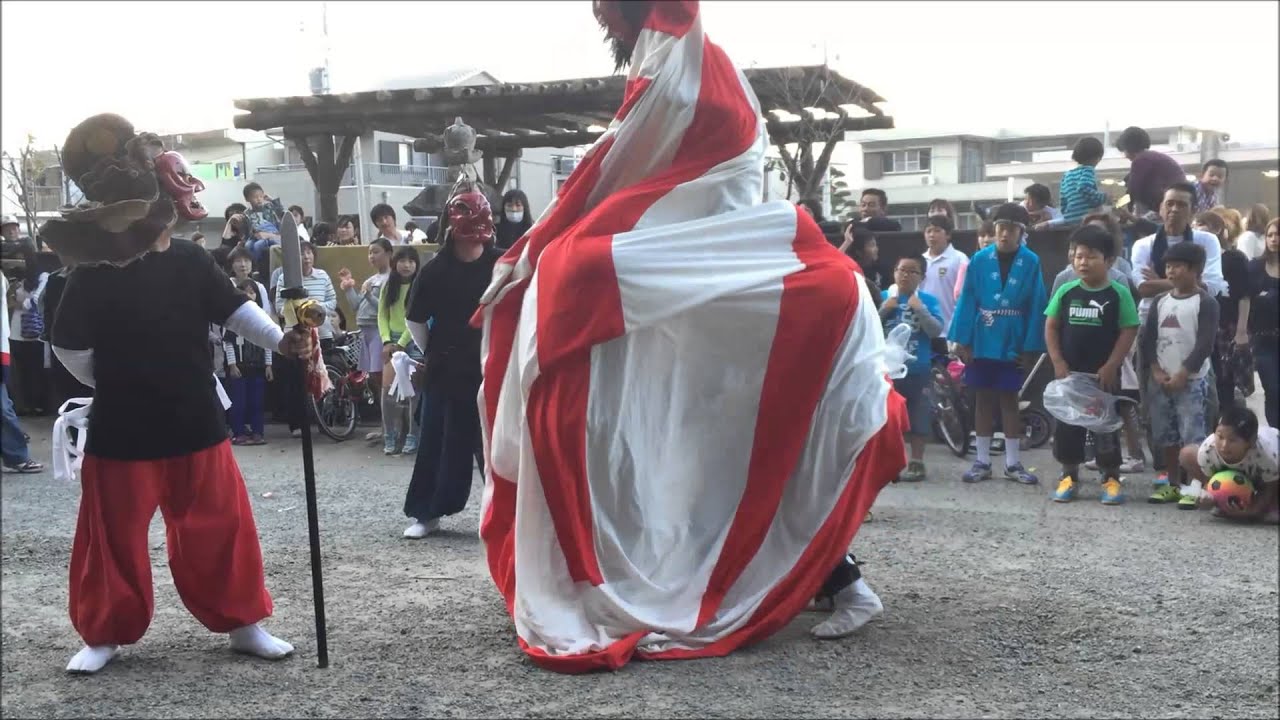 平成２７年　和歌山県有田市立神社　「　下の宮　奉納　」　獅子舞