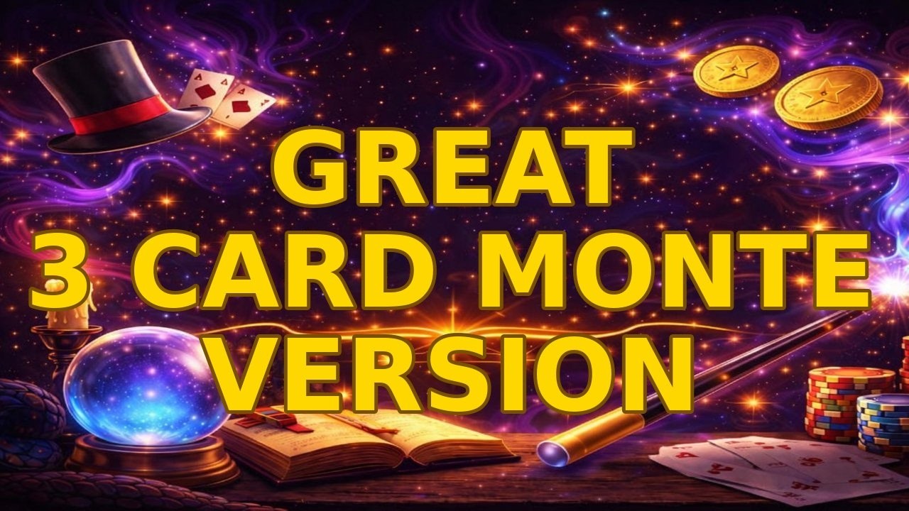 Great Version of The 3 Card Monte. Special Video for you.