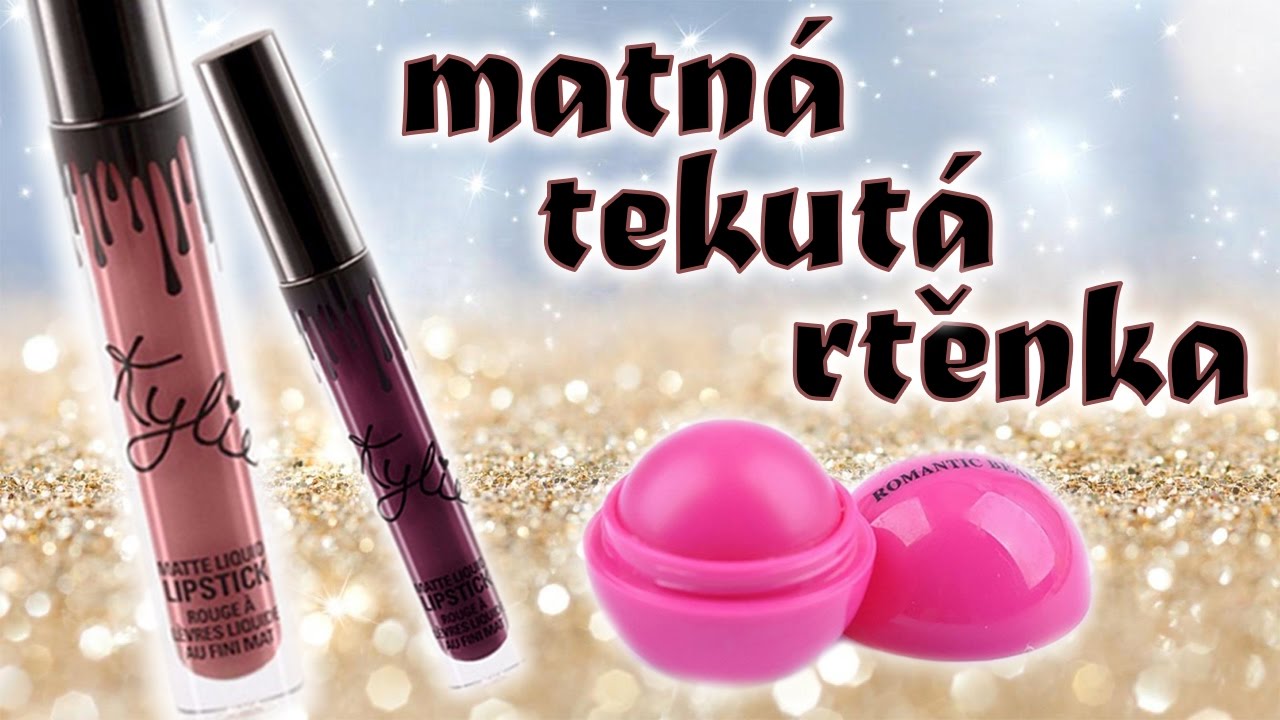 Tekuté matné rtěnky Kylie z aliexpress.com / Balzám na rty / UNBOXING CZ