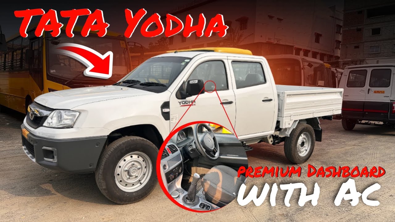 Tata Yodha Crew Cab EX 4×4 Detail Walkaround | New AC Pickup Truck Launched 🥳