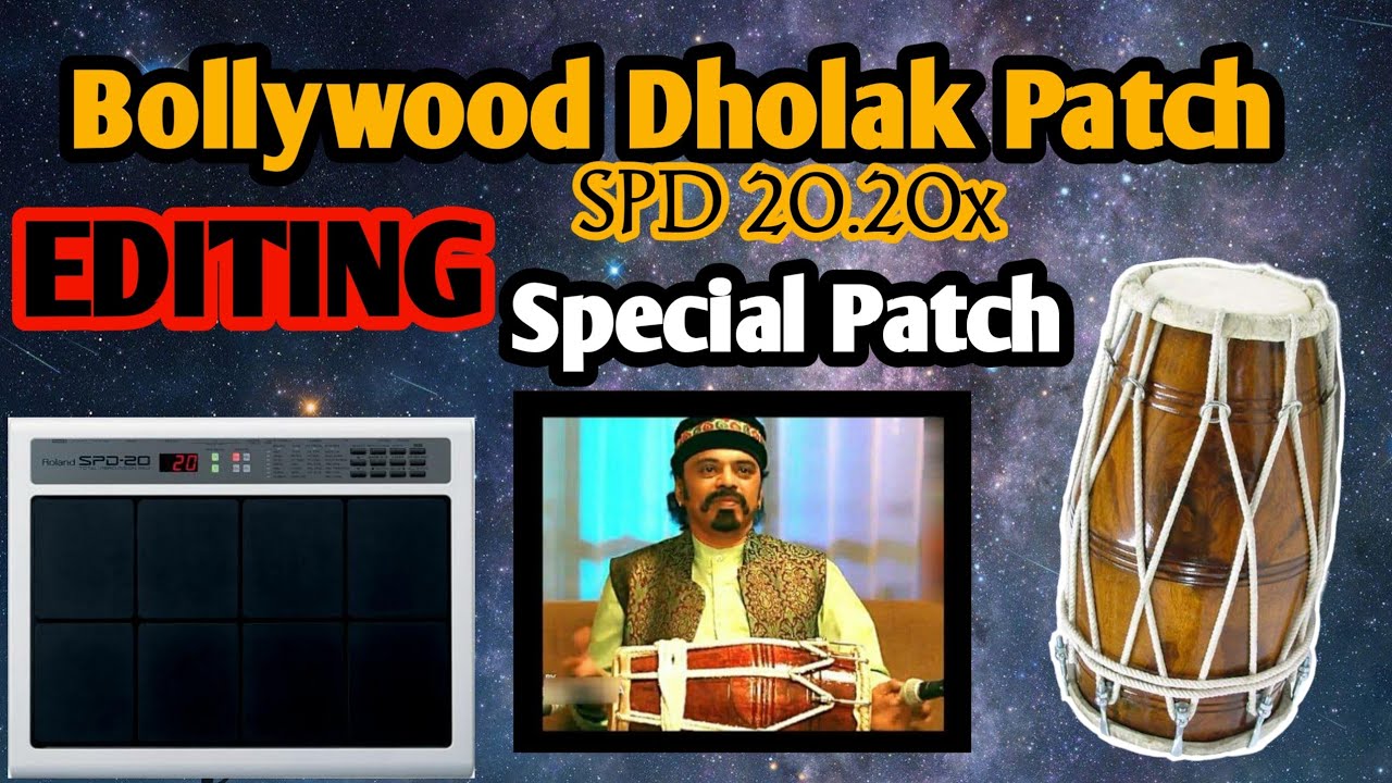 Octapad playing || Dholak patch || Roland spd 20 || Original Patch || Octapad tutorial || editing