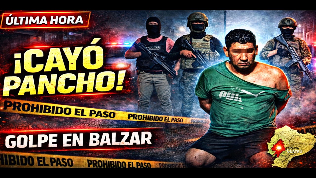 🚨ÚLTIMA HORA: Cae alias “Pancho” en Balzar Golpe directo a Los Aviones