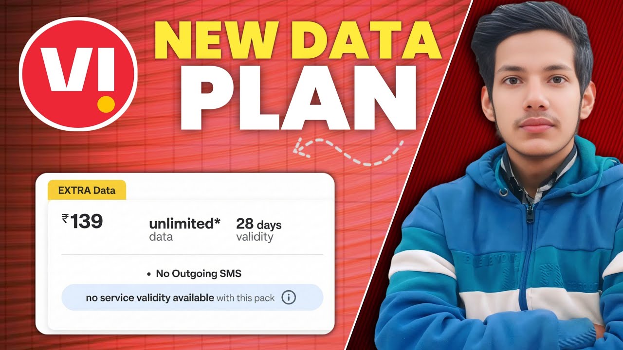 VI New Data Plan 2025 😱 | ₹139 Unlimited Data Plan Full Details | Vi Latest Recharge Offer