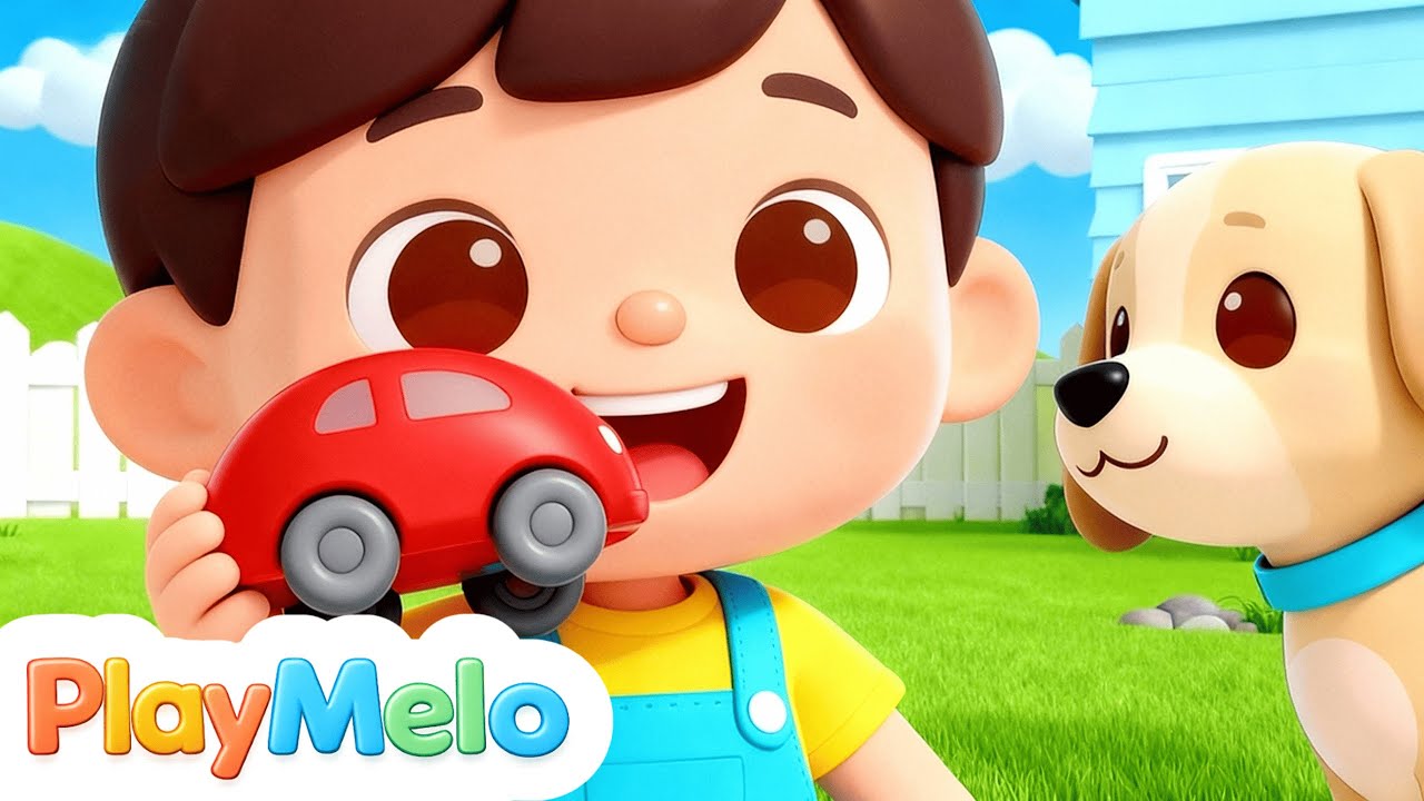 The Wheels on the Car 🚗 | Fun Vehicle Song for Toddlers – PlayMelo