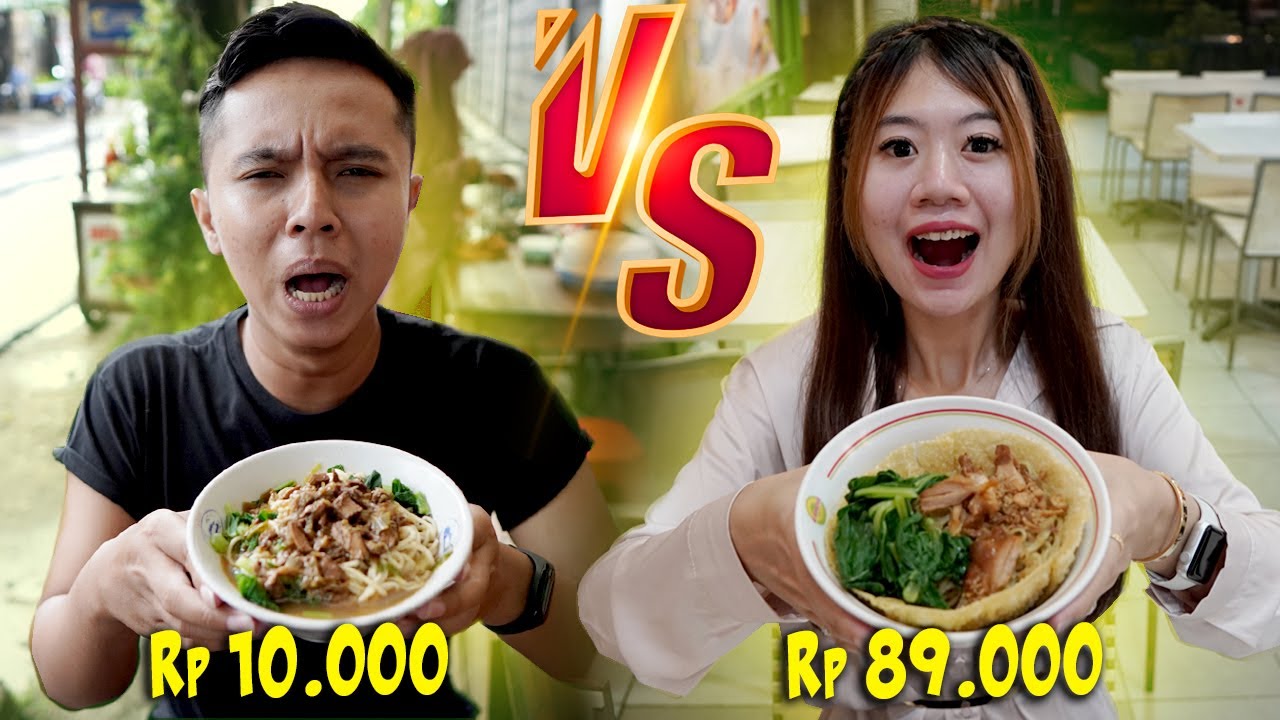 MAKAN MIE AYAM MURAH VS MIE AYAM MAHAL!! RASANYA JAUH BANGET!!