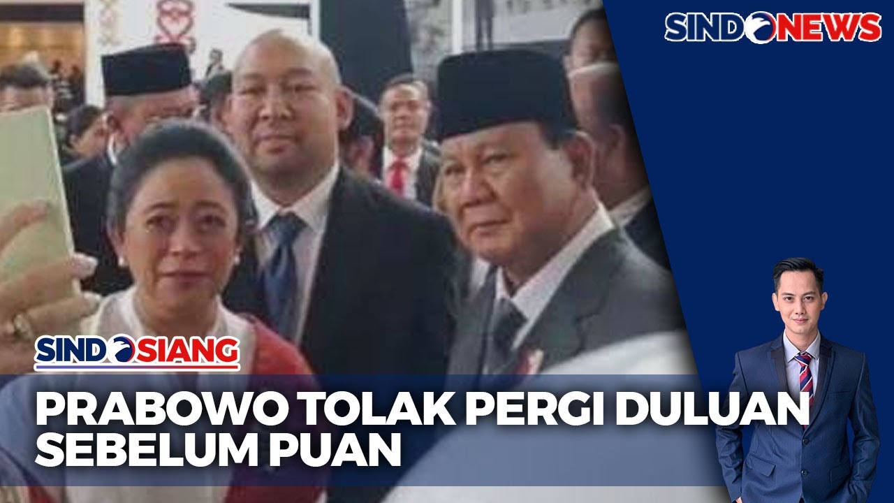 Momen Hangat Pertemuan Prabowo-Puan Maharani, Tolak Pergi Duluan Sebelum Puan - Sindo Siang 04/10