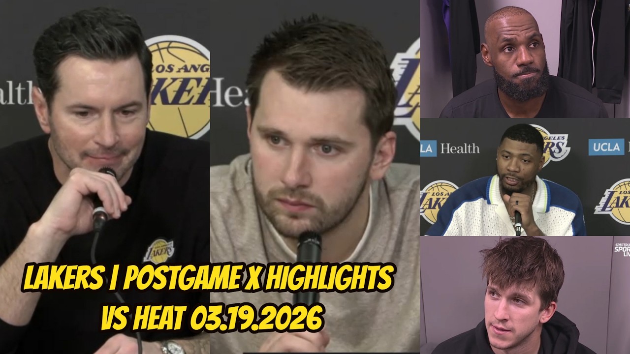 Lakers vs Heat | Postgame Interviews x Highlights: March 19, 2026