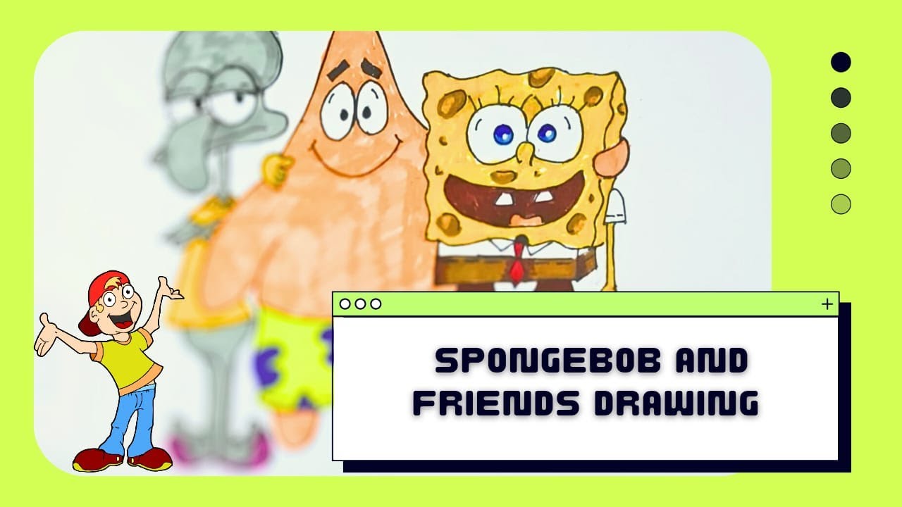 SpongeBob Patrick Squidward Together Fun Cartoon Video for Kids