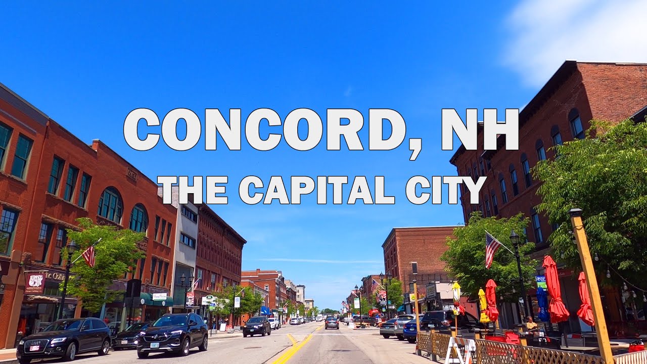 Concord, New Hampshire - Driving Tour 4K