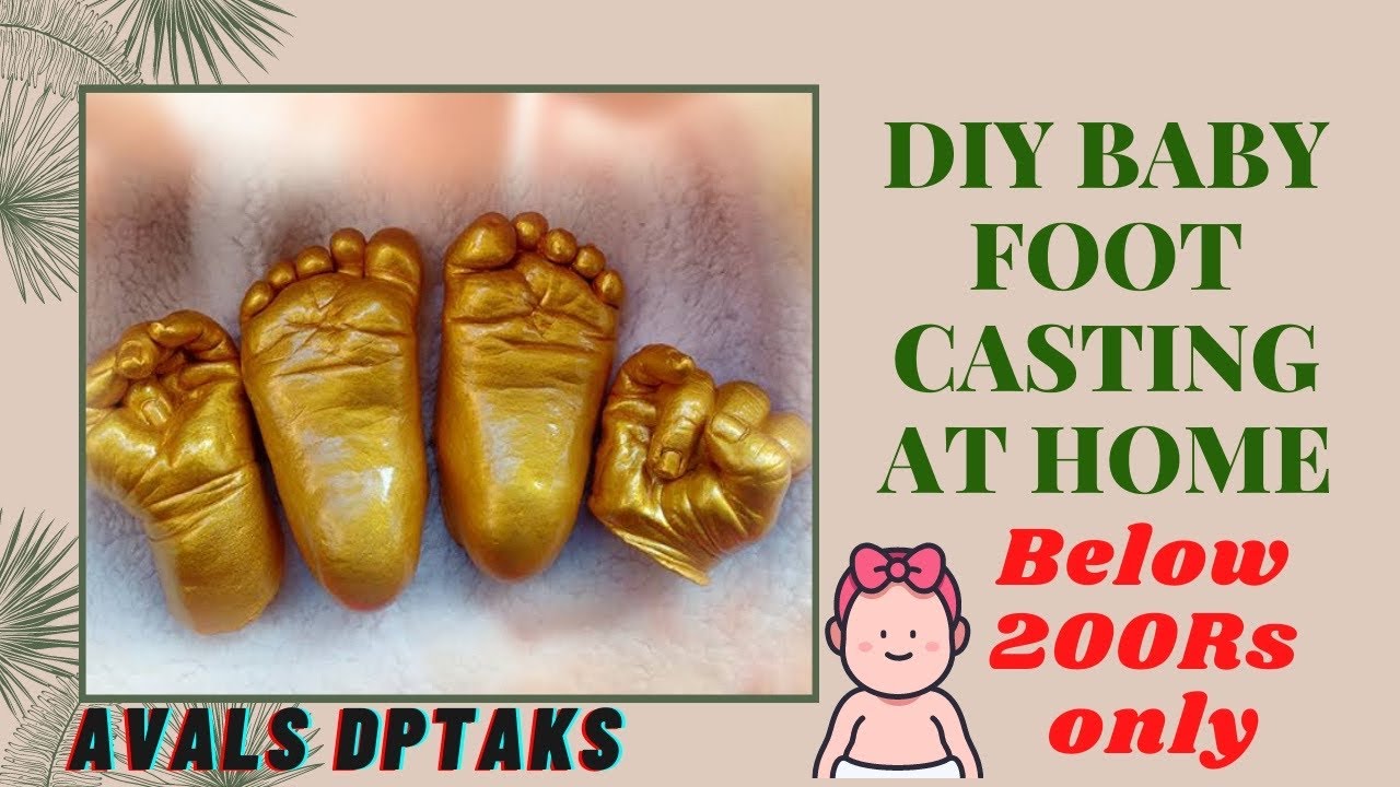 DIY Baby Foot Impressions|hand casting without moulding powder|Molding at home|AvalsDpTalks|Tamil