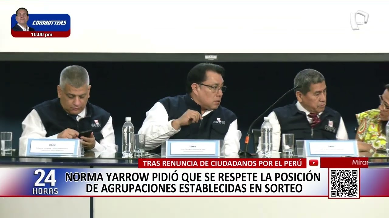 Elecciones 2026: ONPE realiza sorteo para ubicación de partidos en la cédula de votación