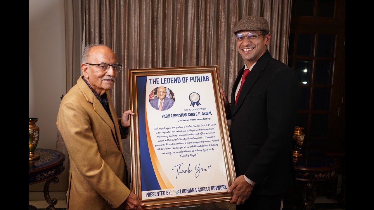🎙️ Milepost with Shri S P Oswal Ji | Chairman Vardhman Textiles | Ludhiana Angels Network