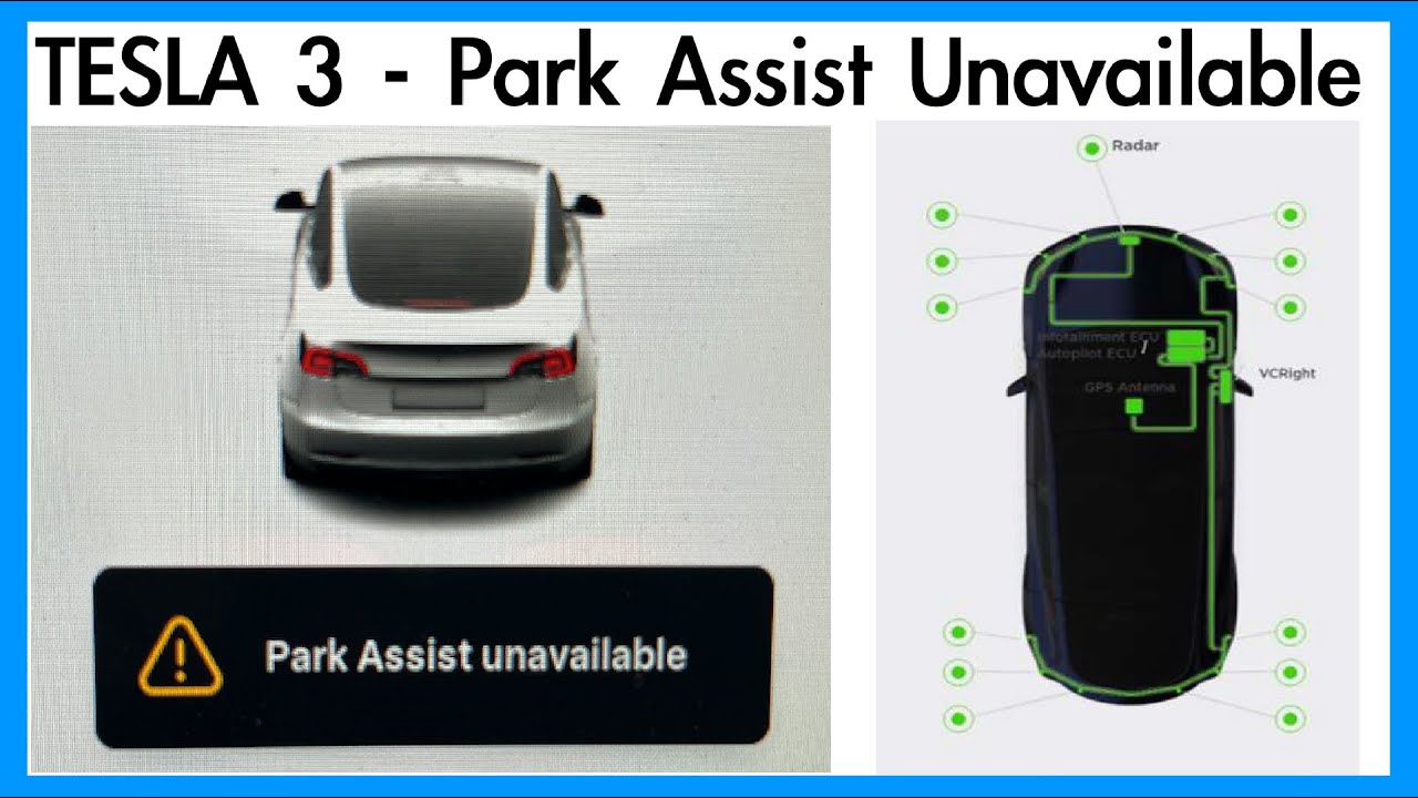 Tesla Model 3 - Park Assist Unavailable - Diagnosing using hidden onboard diagnostics service mode.
